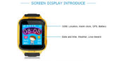 新しいQ529子供のカメラ機能のスマートな電話色のタッチ画面LBS GPSのスマートな腕時計