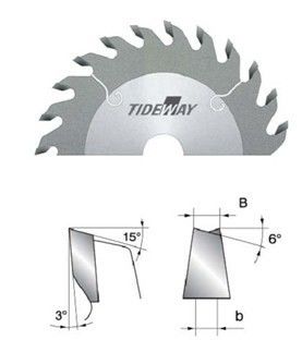 黒いおよび赤 TCT を記録する色を円鋸歯を塗りました-歯の先を細くして下さい