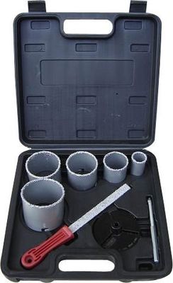 ドリル孔タイルの切断の穴を/陶磁器見た 55mm、炭化タングステンの穴見ましたキットを