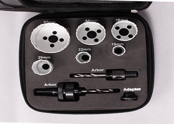 HSS の Bi の金属の穴は目立て器 35mm の布の箱が付いている深く切られた穴のカッターの穴あけ工具を