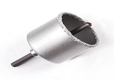 2-1/8 を」切るセラミック タイルの大口径の金属は穴炭化物によってひっくり返された穴のカッターを見ました