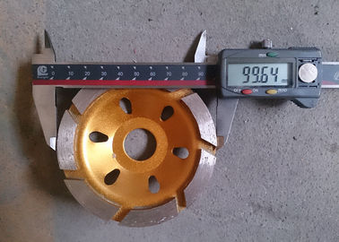 4"金属のダイヤモンドの粉砕ディスク具体的な粉砕の刃のコップの車輪